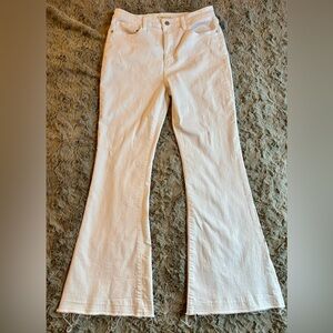 Francesca's Collections White Flare Pants